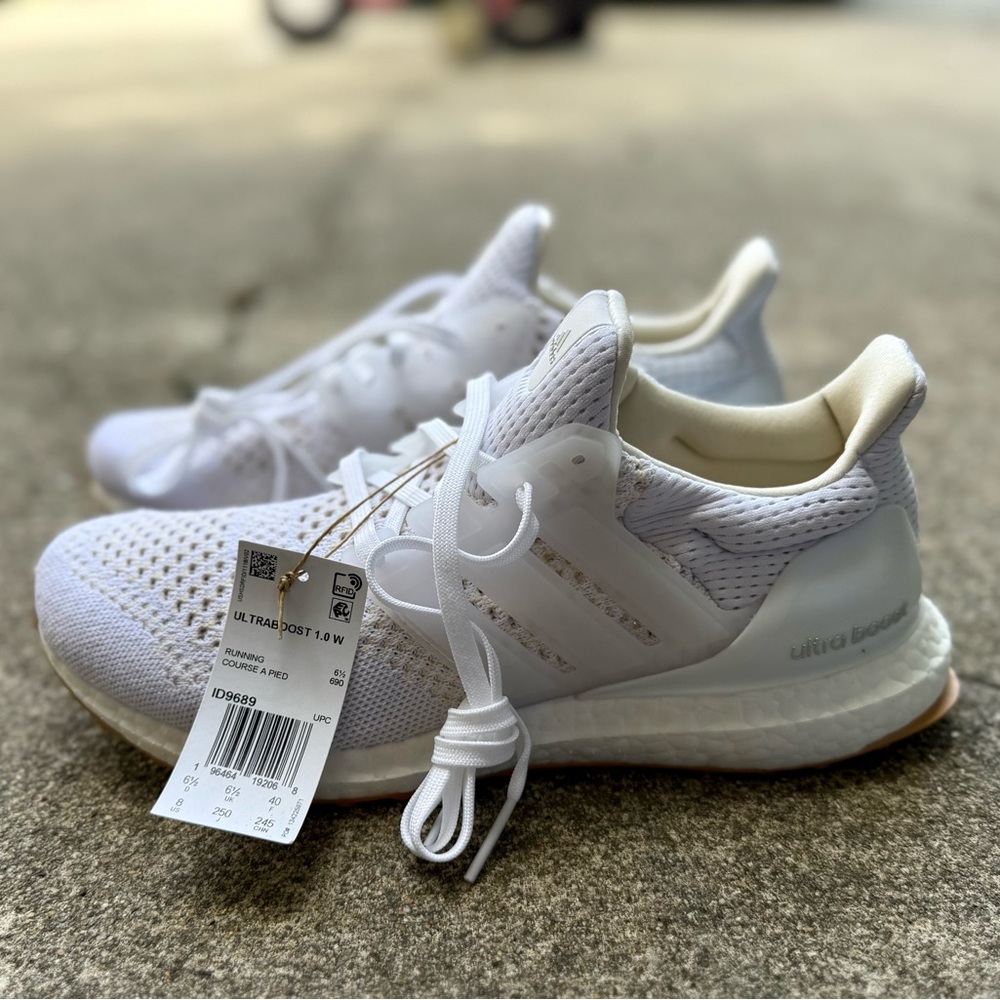 Adidas Ultra Boost Cream White Running Shoes